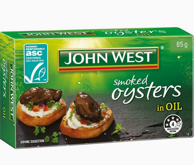 John West Smoked Oysters in Oil 85g