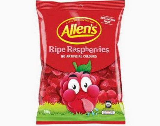 Allen's Lolly Bag Ripe Raspberries