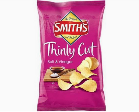 Smith's Chips Thinly Cut Salt and Vinegar 175g